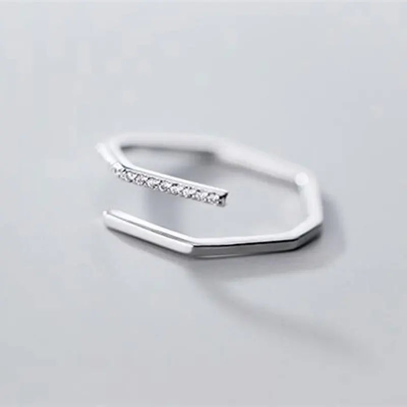 New Minimalist Thin Rings For Women Wedding Brilliant Jewelry Gifts