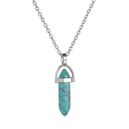 Necklaces Pendants Fashion Natural Stone Bullet Pendant