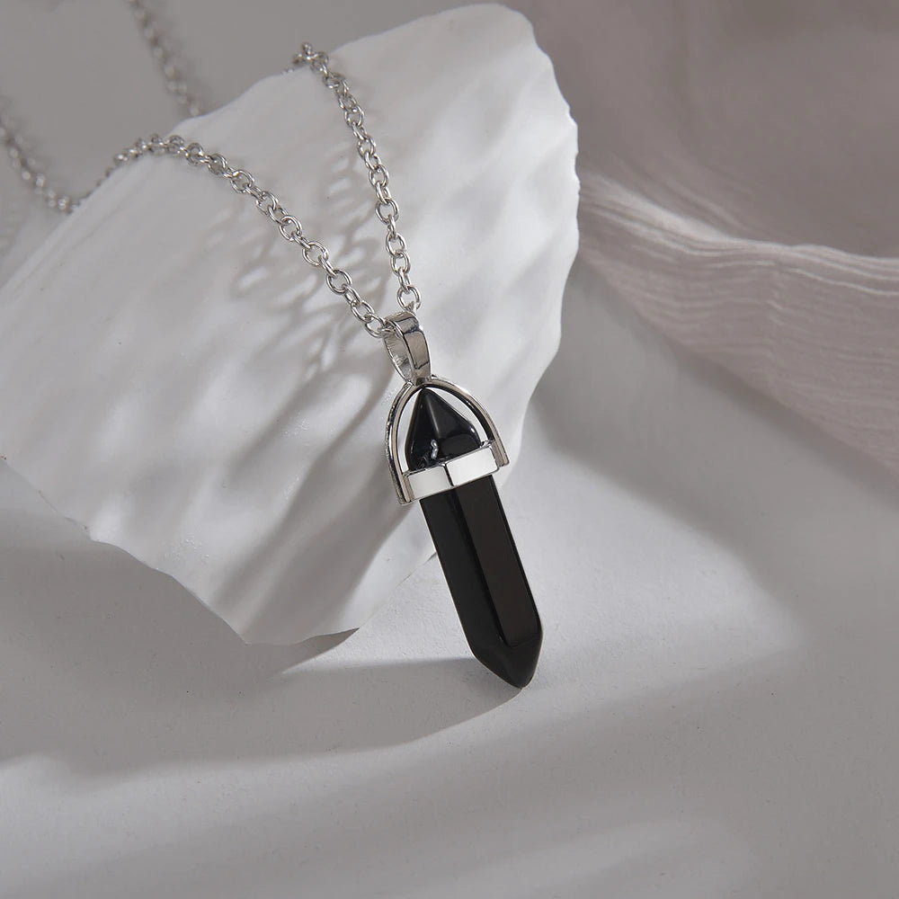 Bullet Necklace Pendant: Crystal Pendant | Charme En Pierre