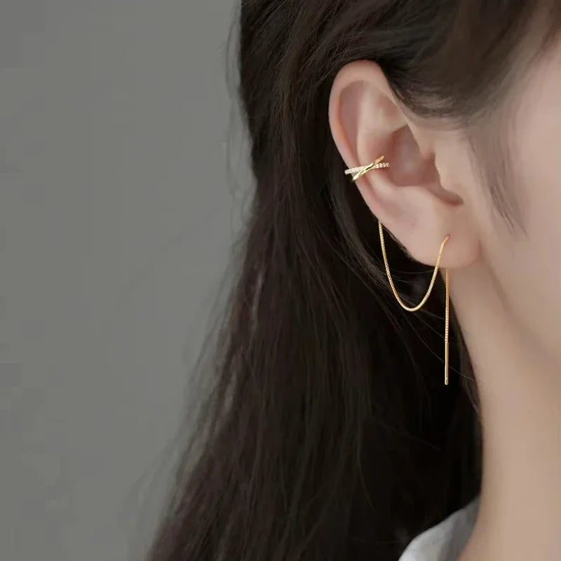 No Piercing Ear Cuff | Women's Cuff Earrings | Charme En Pierre