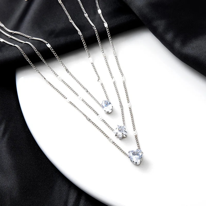 Trendy Zircon Pendant Necklace For Women Choker Fashion