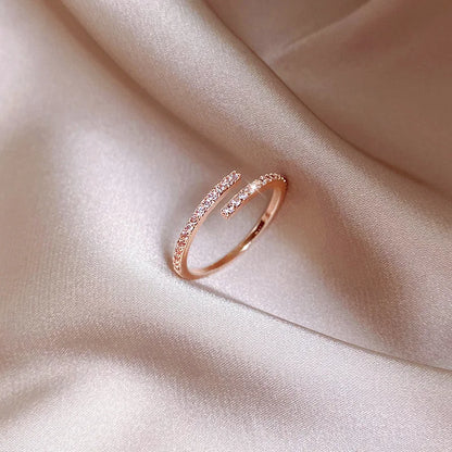 New Minimalist Thin Rings For Women Wedding Brilliant Jewelry Gifts