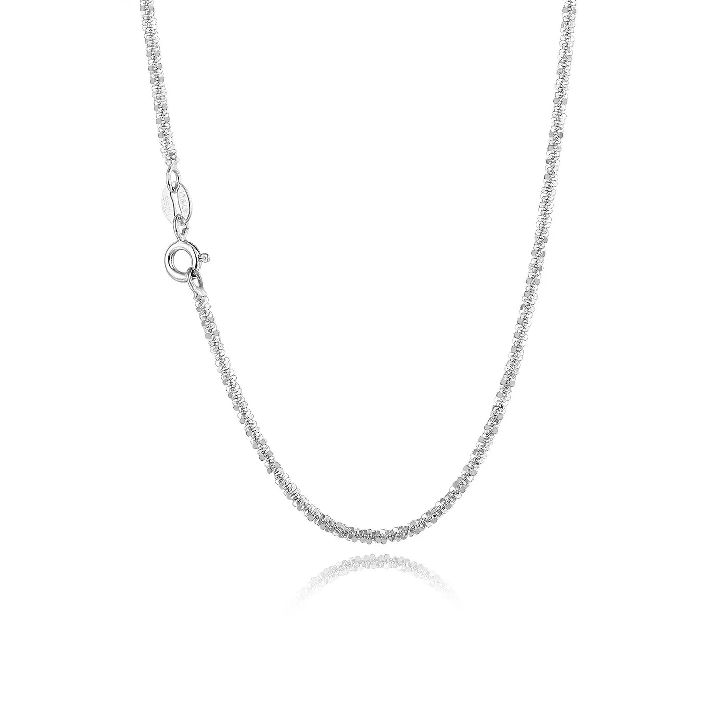 Stainless Steel Sparkling Clear Zircon Necklace for Women Girl