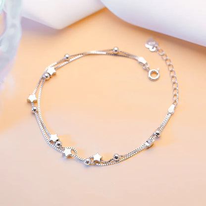 Sterling Silver Beaded Bracelets | Charme En Pierre