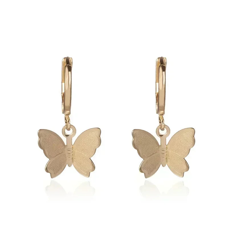 Green Crystal Golden Leaves Earrings for Women Daily Accessories