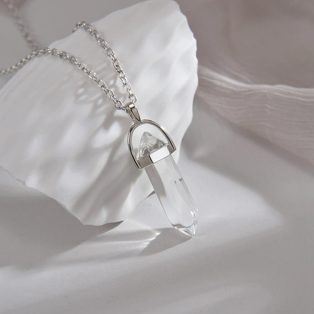 Bullet Necklace Pendant: Crystal Pendant | Charme En Pierre