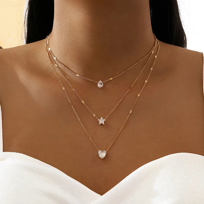 Trendy Zircon Pendant Necklace For Women Choker Fashion