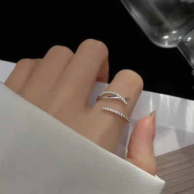 New Minimalist Thin Rings For Women Wedding Brilliant Jewelry Gifts