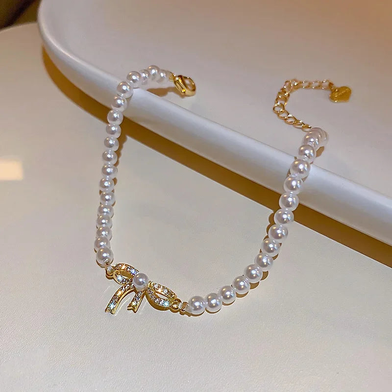 Imitation Pearl Stretchable Bracelet for Women Personalized Fashion